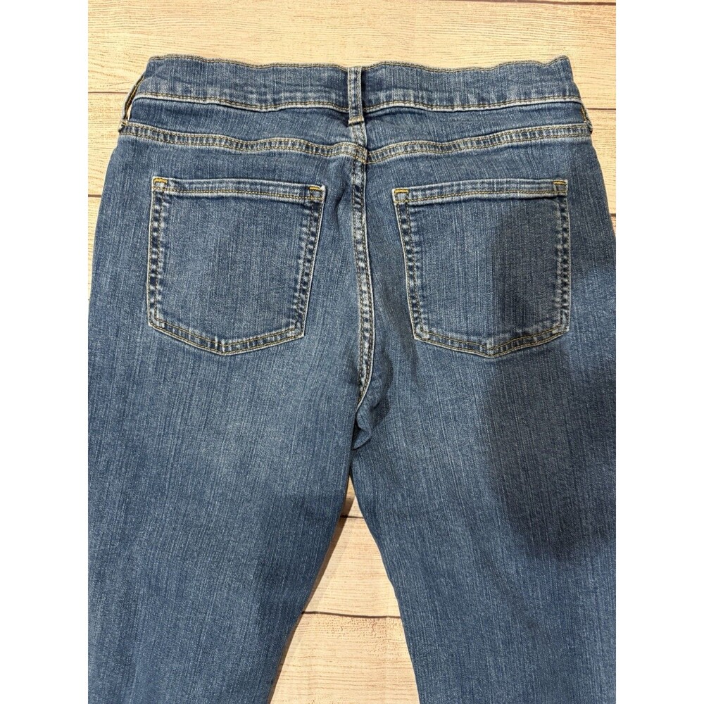 Banana Republic Girlfriend Jeans Womens 27/4 Blue Distressed Denim - Picture 5 of 7